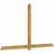 Ekena Millwork Eugene Rough Sawn Timber Gable Bracket, Western Red Cedar, 96"W x 56"H x 2"D x 4"F, 14/12 Pitch GBW096X56X0204EUG00RWR - alternate 2